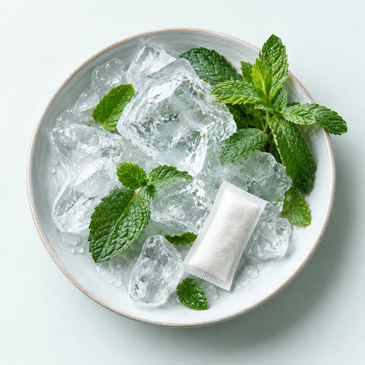 Frozen Mint caffeine pouch flavor-development reference