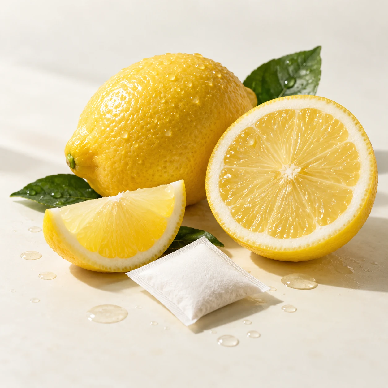 Lemon caffeine pouch flavor-development reference