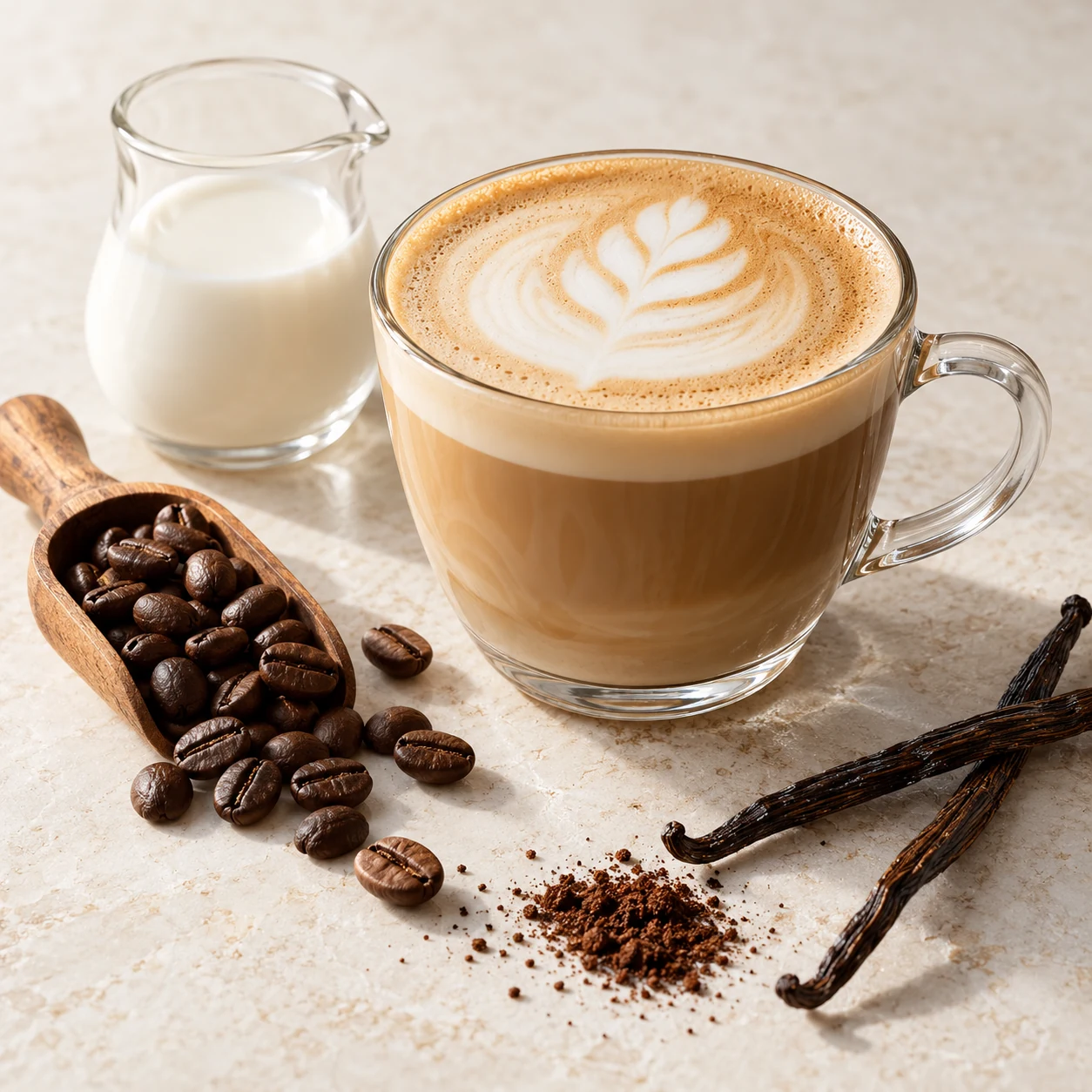 Latte caffeine pouch flavor-development reference