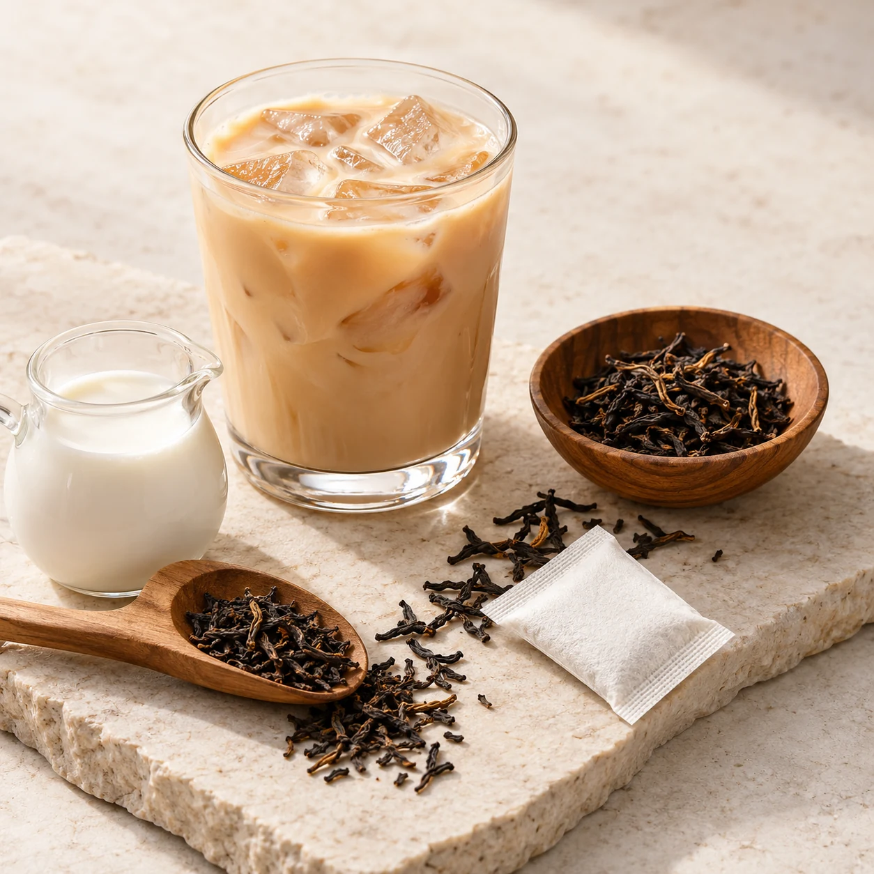 Milk Tea caffeine pouch flavor-development reference