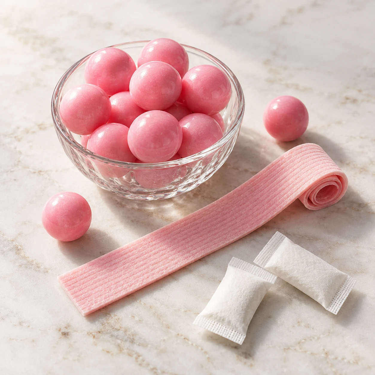 Bubble Gum caffeine pouch flavor-development reference