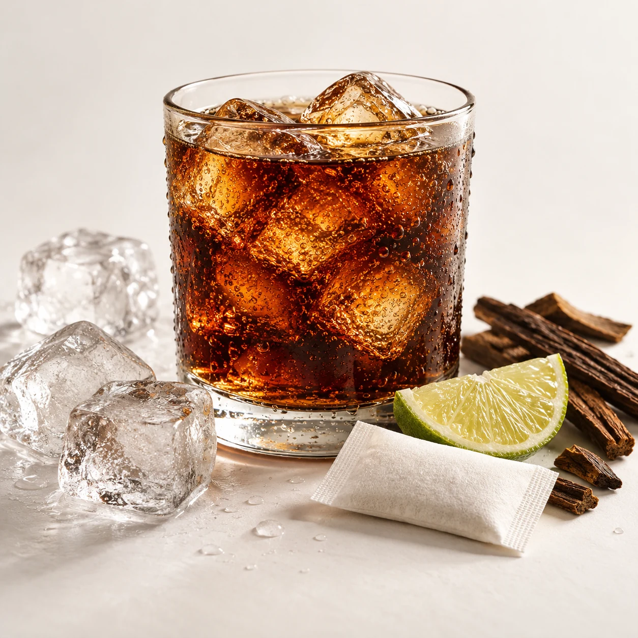 Cola caffeine pouch flavor-development reference