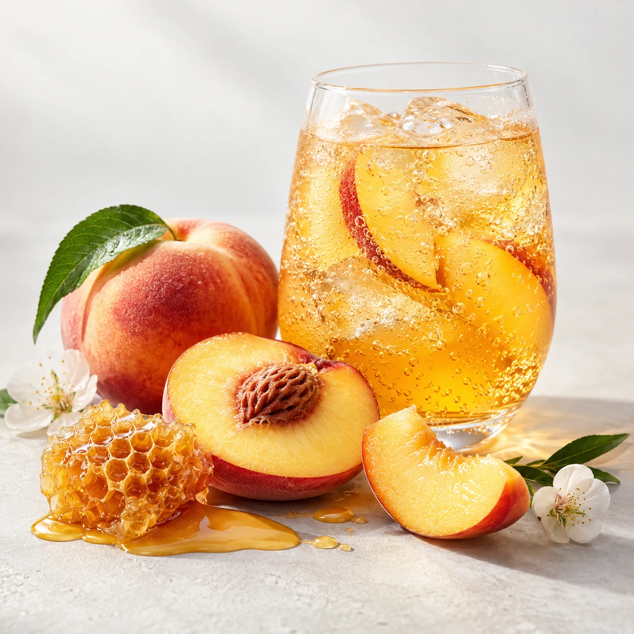 Honey Peach Soda caffeine pouch flavor-development reference