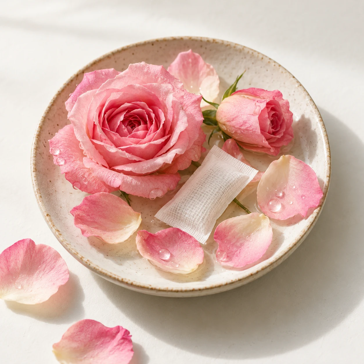 Rose caffeine pouch flavor-development reference