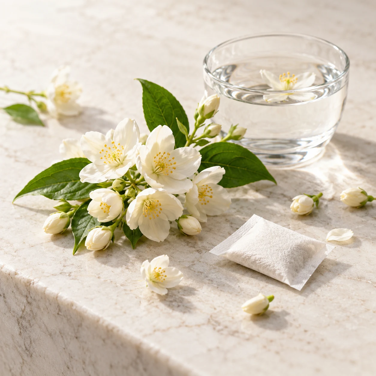 Jasmine caffeine pouch flavor-development reference