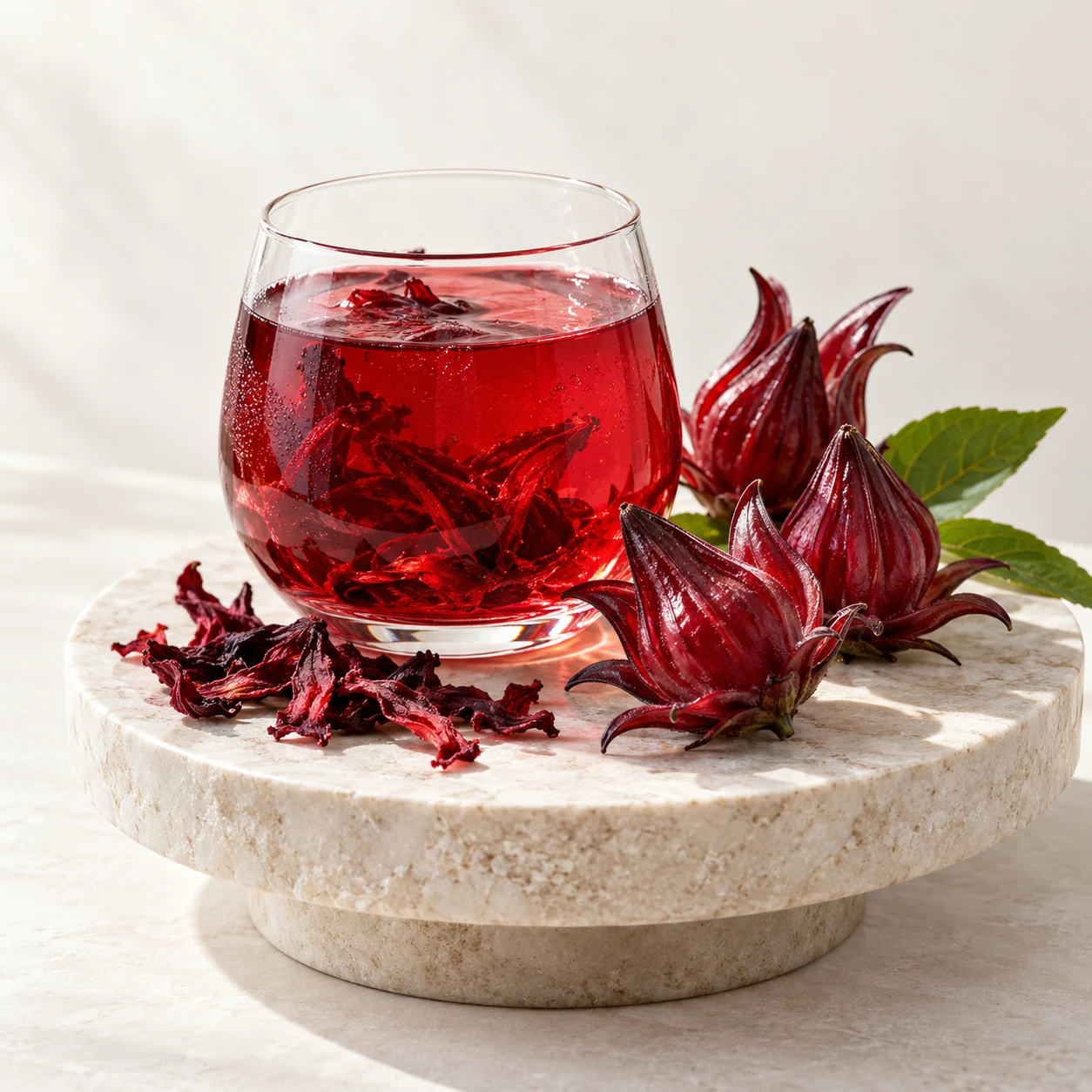 Roselle caffeine pouch flavor-development reference
