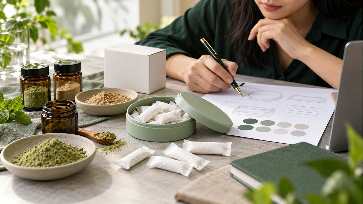 Caffeine pouch assay and uniformity: questions for the test plan — product development illustration