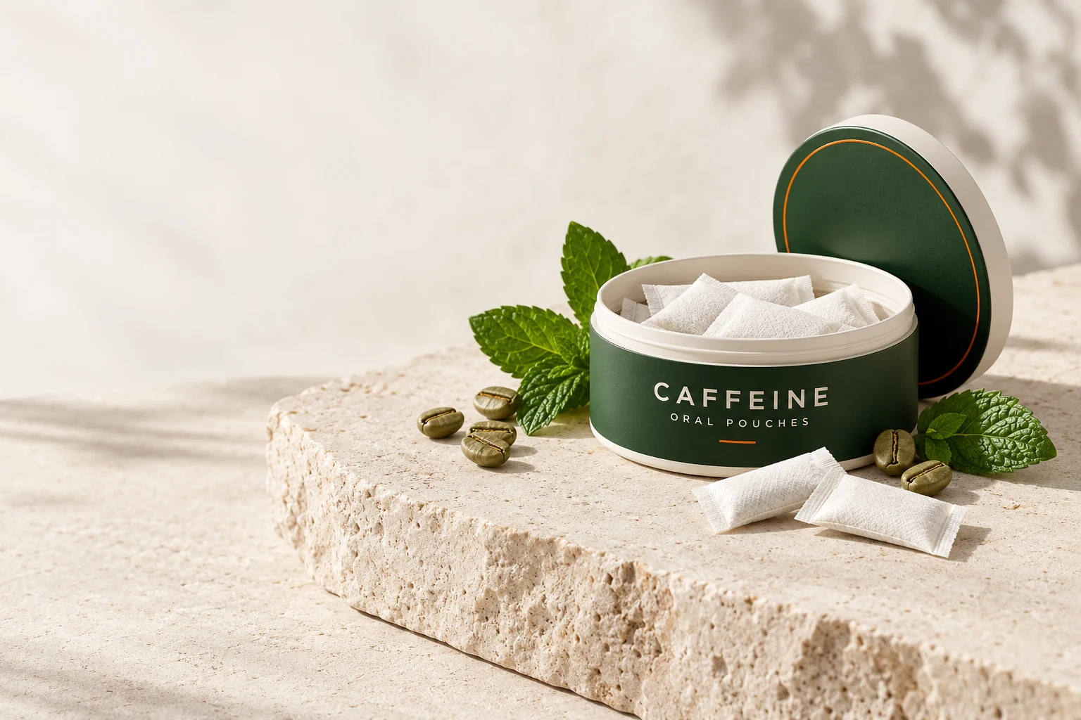 Caffeine oral pouches, made for your brand. — development concept photograph 1